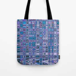 Violet And Purple Surreal Lines Tote Bag