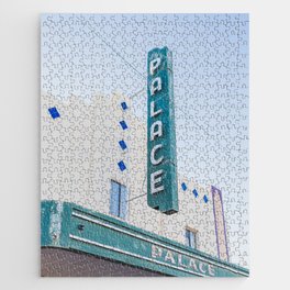 Palace Theater - Marfa West Texas Photography Jigsaw Puzzle