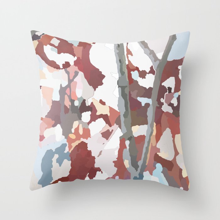 Tree in the Wind. 2 from a set of 3. Throw Pillow