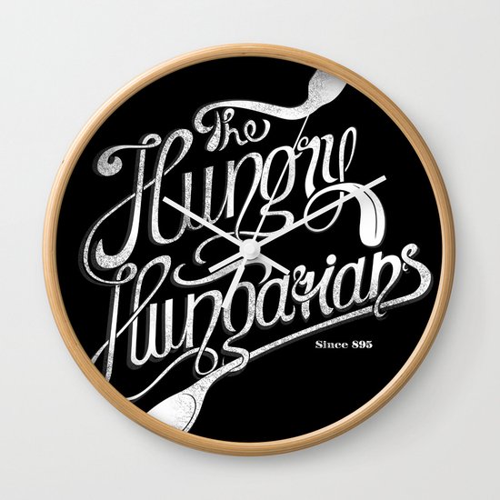 The Hungry Hungarians Wall Clock