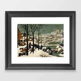 The Hunters in the Snow, Pieter Bruegel the Elder Framed Art Print