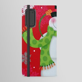 Happy Snowman Android Wallet Case