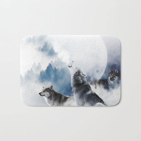 Ware Wolves #society6 #decor #buyart Bath Mat