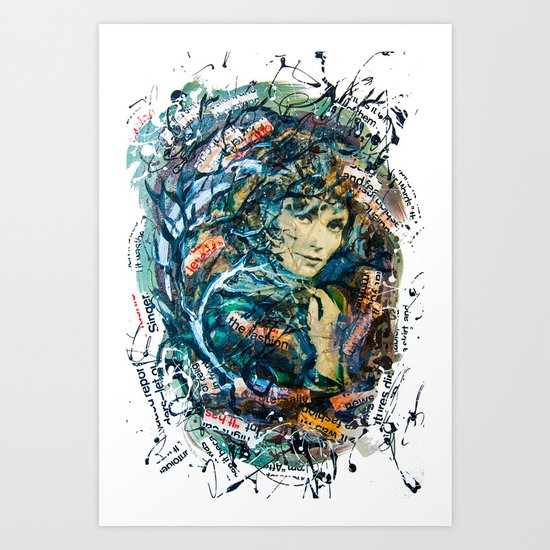 the woman's face #2 Art Print