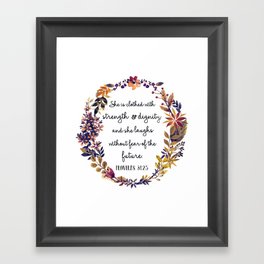 Christian quote Framed Art Print