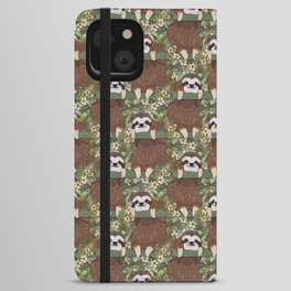 Tropical Sloth iPhone Wallet Case