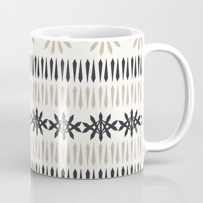 Snowflakes pattern beige Coffee Mug