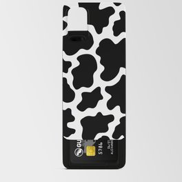 Cow Print Black and White Animal Print Patterns Android Card Case