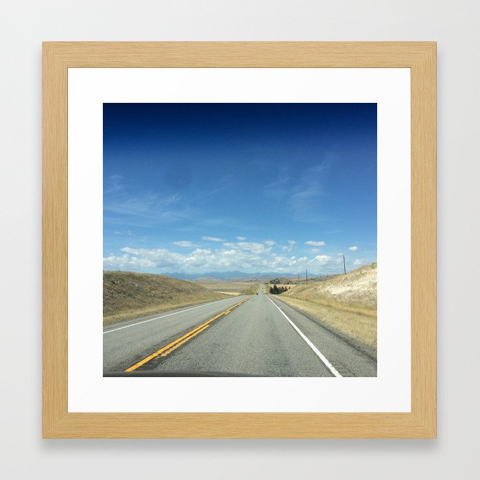 Montana Road Framed Art Print