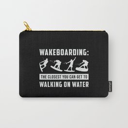 Wakeboarding Walking On Water Wake Wakeboarder Carry-All Pouch