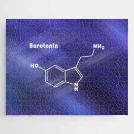 Serotonin Hormone Structural chemical formula Jigsaw Puzzle