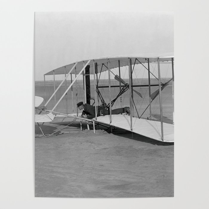 Wilbur Wright After Unsuccessful Flying Attempt - 1903 Poster