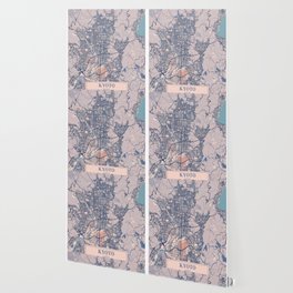 Kyoto vintage city map Wallpaper