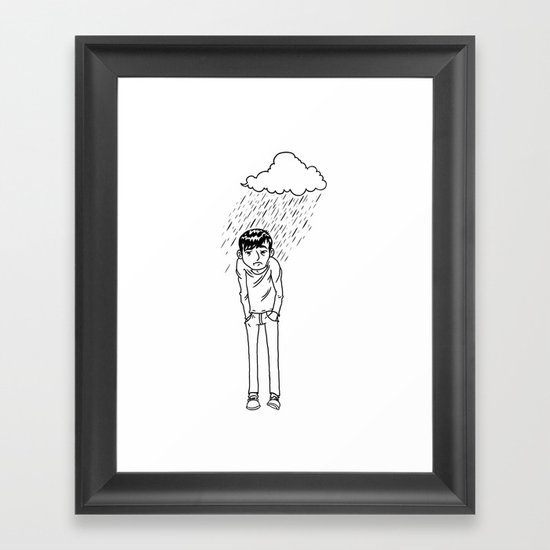rain Framed Art Print