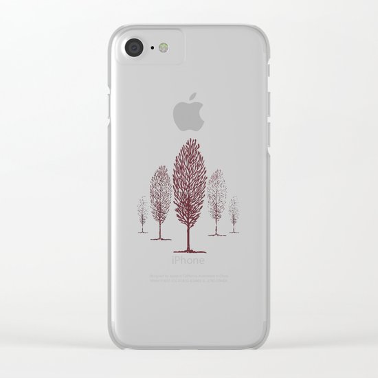 Terra di siena Clear iPhone Case