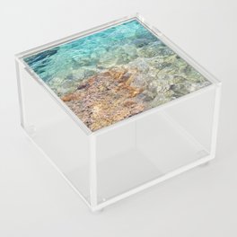 Beautiful Abstract Water And Colorful Volcanic Rock  Acrylic Box