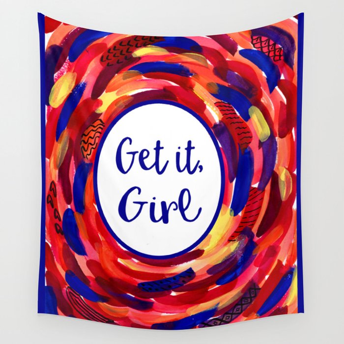 Girl power tapestry clearance