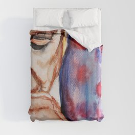 I'm Your Man, illustration by Ines Zgonc Duvet Cover