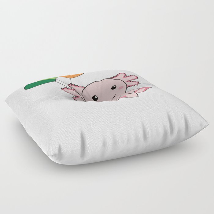 Axolotl With Ireland Balloons Cute Animals Floor Pillow