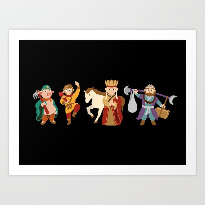 Journey To The West - the guardians Art Print