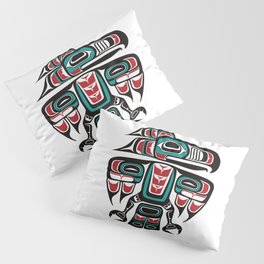 Haida Tlingit Native Raven Totem Pillow Sham