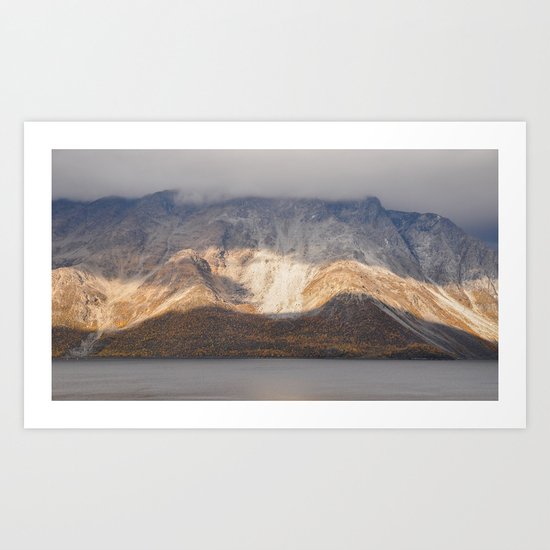 Norwegian mountain dissection Art Print