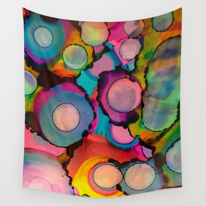 Geometric Circles Wall Tapestry by Olivia Joy St Claire X Modern