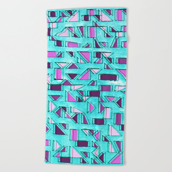 Angular Dimension Beach Towel