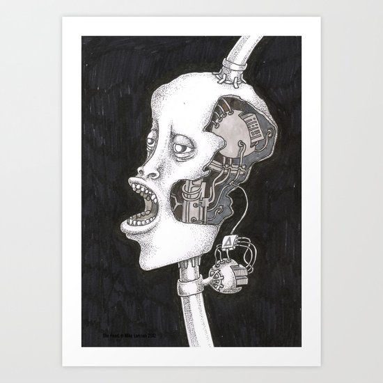 The head. Art Print