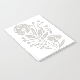 Grey Bouquet Notebook