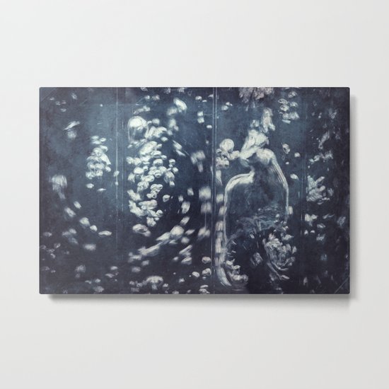 swirling water bubbles Metal Print