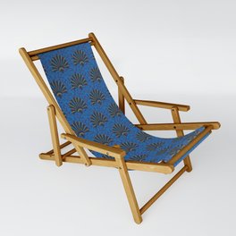 Forget Deco, fans and forget me nots, dark Sling Chair