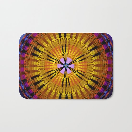 Abstract patterns mandala Bath Mat