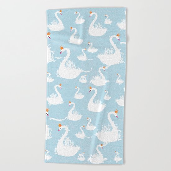 swans Beach Towel