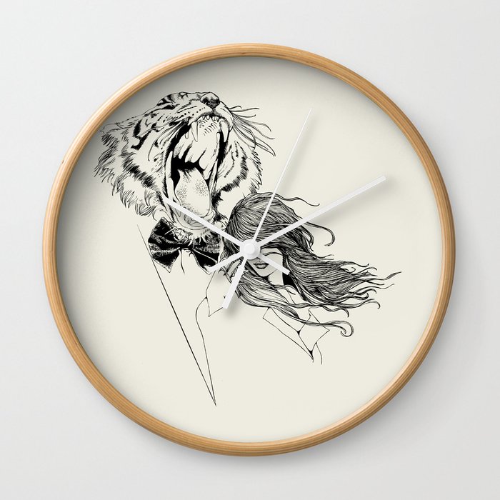 The Tiger's Roar Wall Clock