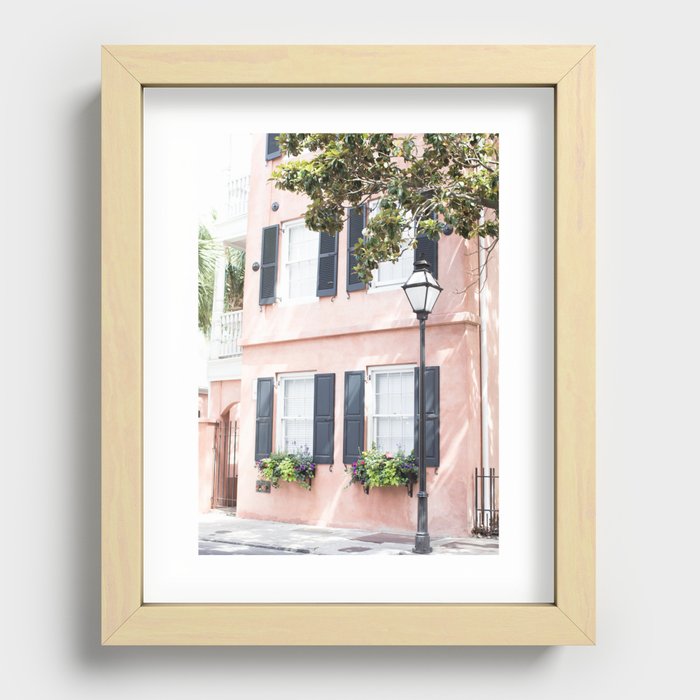 The Peach House - Charleston, SC Recessed Framed Print