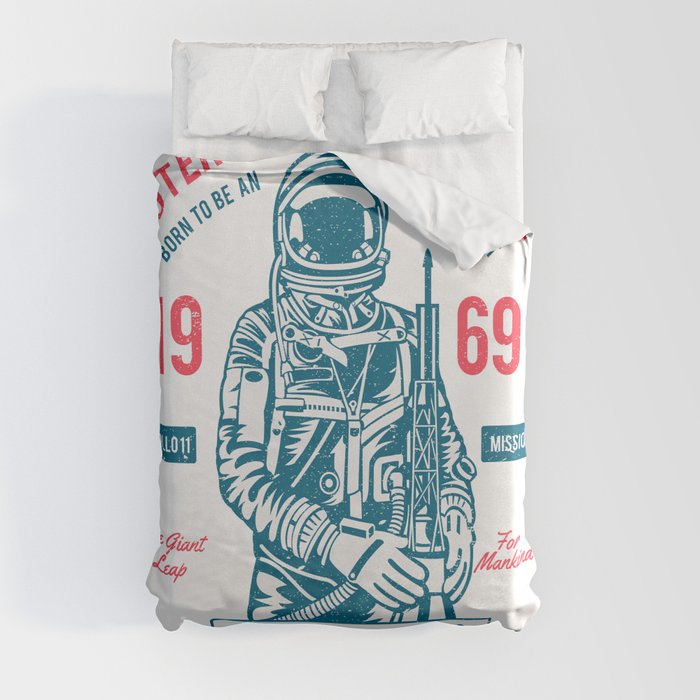 Outer space Adventure - Born to be an astronaut Duvet Cover