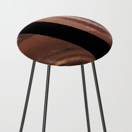 Warm Neutrals- Abstract 6 Counter Stool