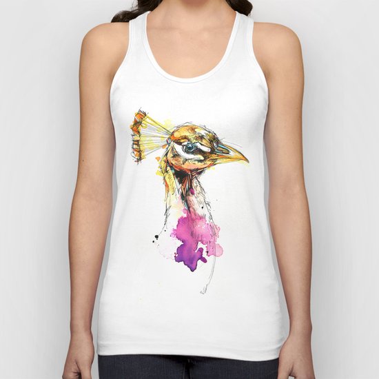 Sunset Peacock Unisex Tank Top