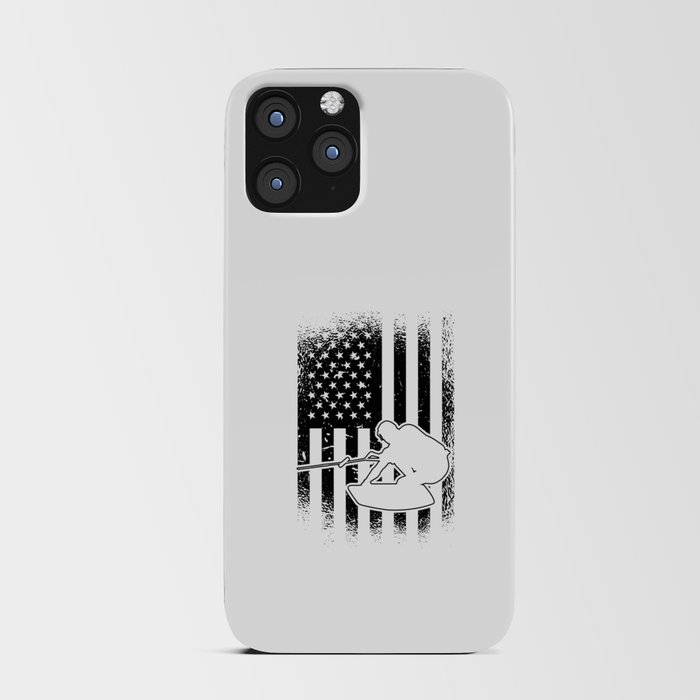 Wakeboard American Flag Wakeboarding Wakeboarder iPhone Card Case