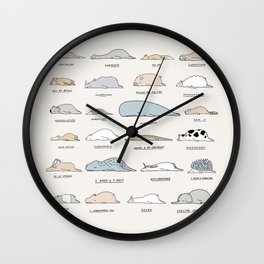The Moody Animals (Colours) Wall Clock