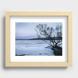 Frozen Lake Recessed Framed Print