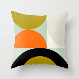 think big 3 shapes geometric Throw Pillow