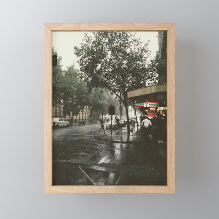 Summer Rain Framed Mini Art Print