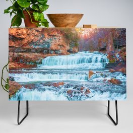Colorful Waterfall | Long Exposure and Travel Photography Credenza