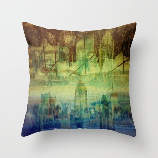 Montreal city Throw Pillow