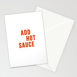 Add Hot Sauce Stationery Card