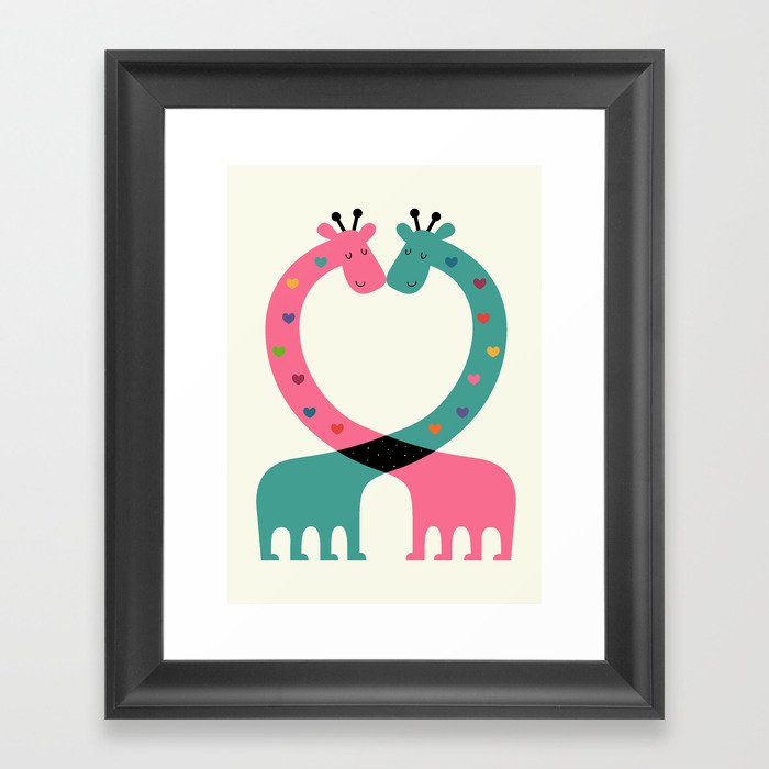 Love With Heart Framed Art Print