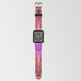 Glowing pink and red mandala Apple Watch Band