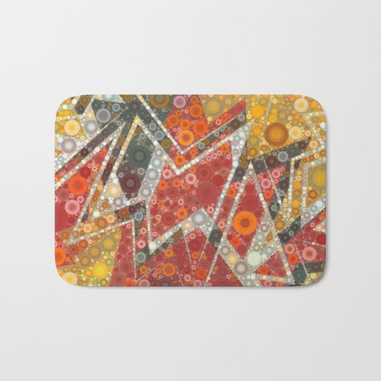 Terracotta Bubbles Bath Mat